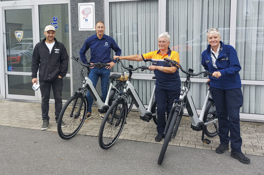 Belgisch Politiecorps patrouilleert op Trenergy fietsen