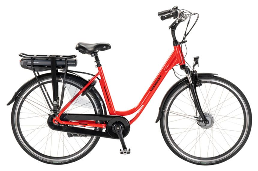 Elektrische fiets Trenergy E-Relax Pro N7 Clear Red